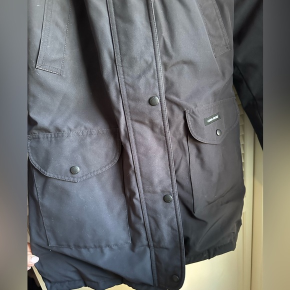 Canada Goose Trillium Down Parka Coat - Navy Blue Size Large - Picture 6 of 9